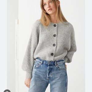 &other stories wool-blended cardigan Sweater
